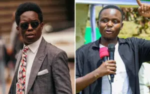 Kasmuel McOure and Cleophas Malala’s son during a heated KTN Kenya political debate
